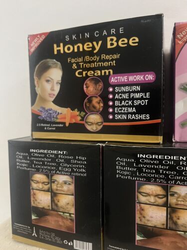 Honey Bee Facial/Body Repair and Treatment Cream - Lavender & Carrot SPF 45.