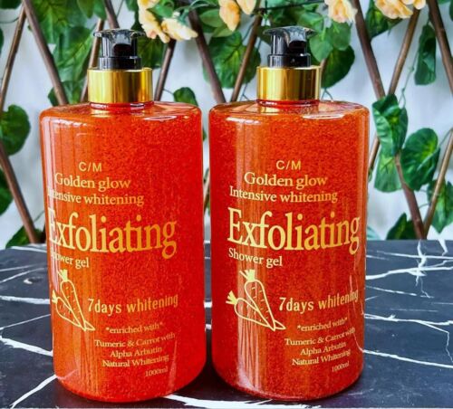 GoldenGlow Intensive Whitening Exfoliating Shower Gel 1000ml.